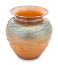 A Durand Gold Iridescent Thread Glass Vase