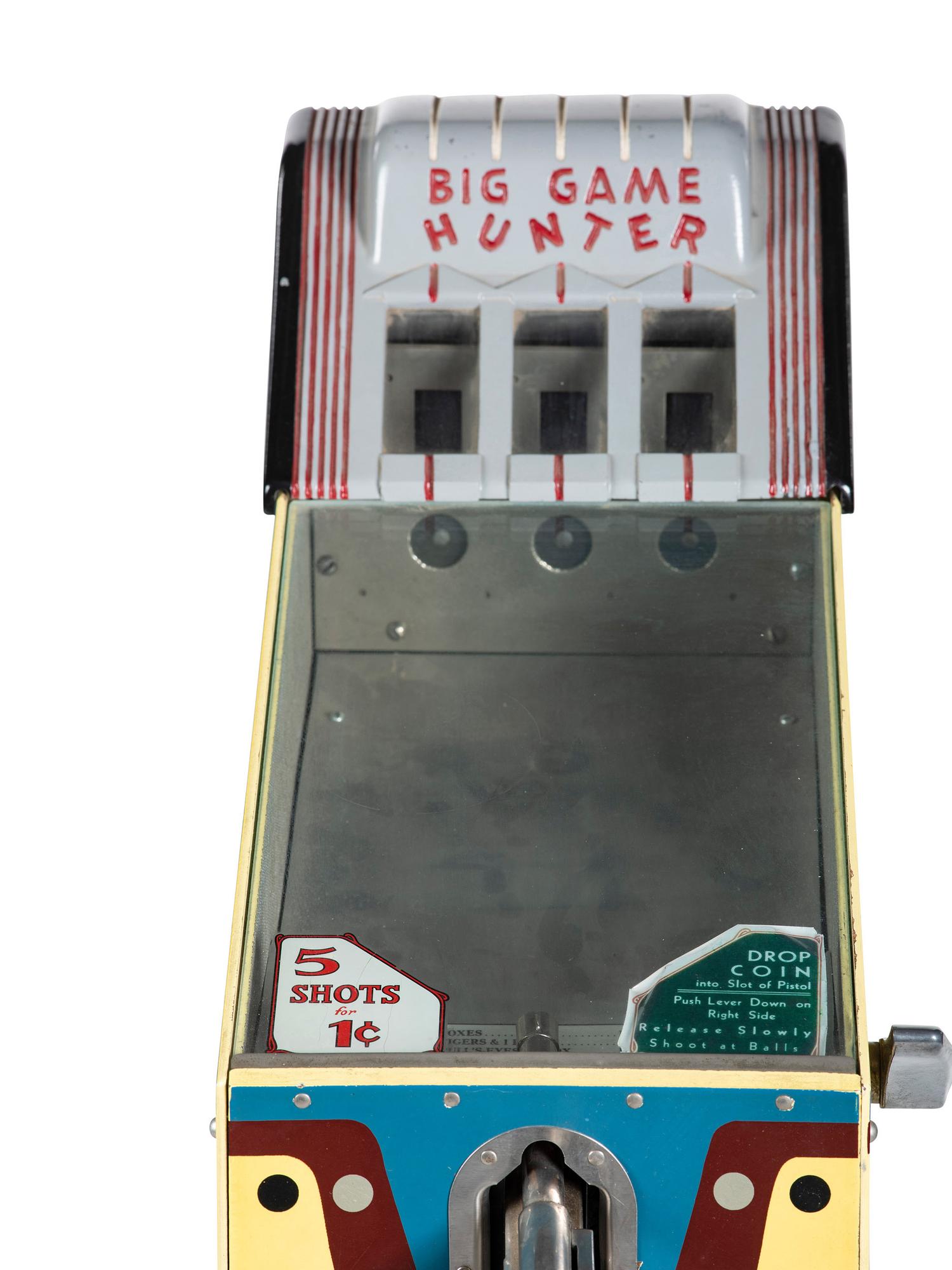 A W.A. Tratsch Big Game Hunter Coin Operated Skill Shot Game