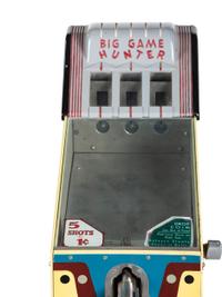 A W.A. Tratsch Big Game Hunter Coin Operated Skill Shot Game