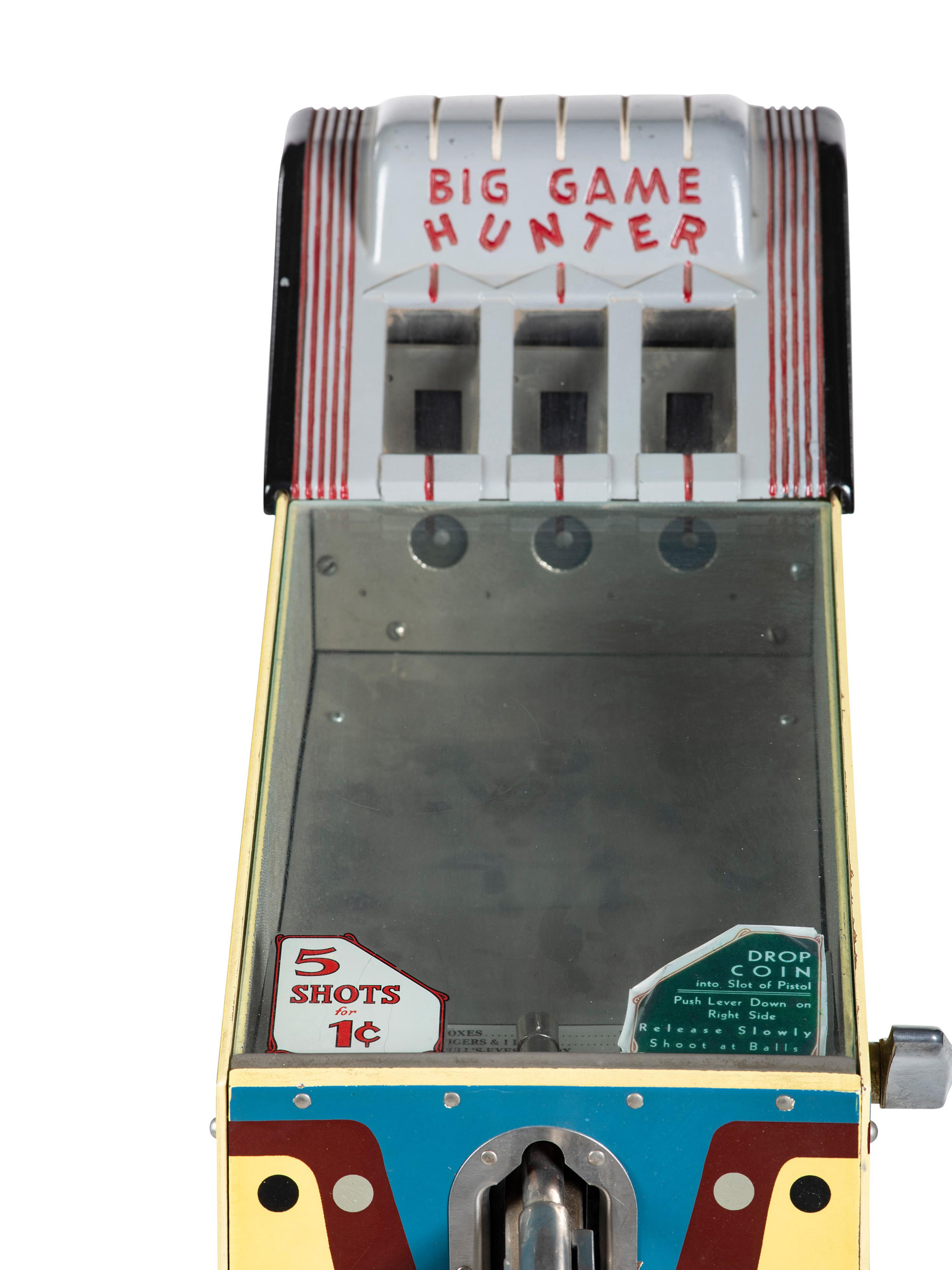 A W.A. Tratsch Big Game Hunter Coin Operated Skill Shot Game