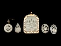 Five Chinese Jade Plaques