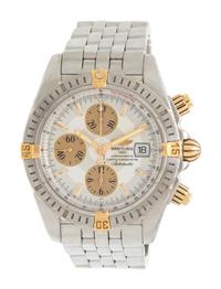 BREITLING, REF. 13356 STAINLESS STEEL AND YELLOW GOLD 'CHRONOMAT EVOLUTION' WRISTWATCH