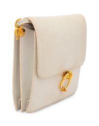 Hermès White Leather Flap Shoulder Bag, 1980s