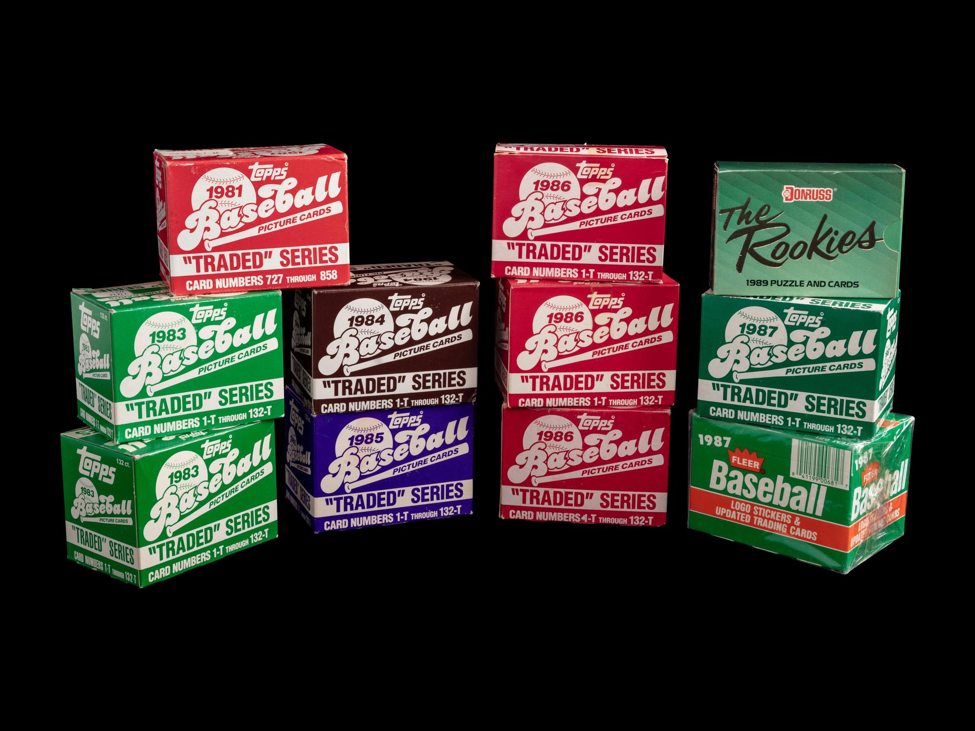 A Collection of 1980s Traded and Update Baseball Card Sets (x11)
