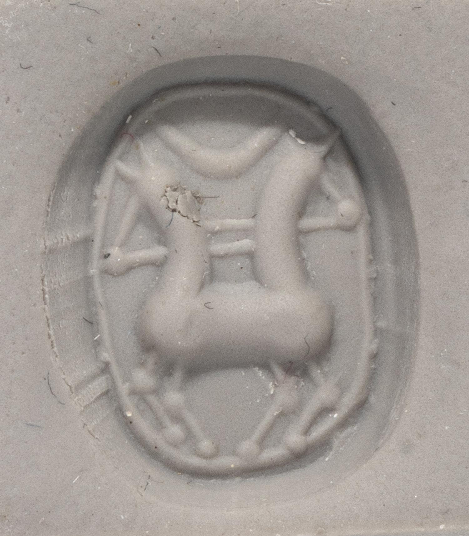 An Etruscan Carnelian Scarab with a Biga Chariot