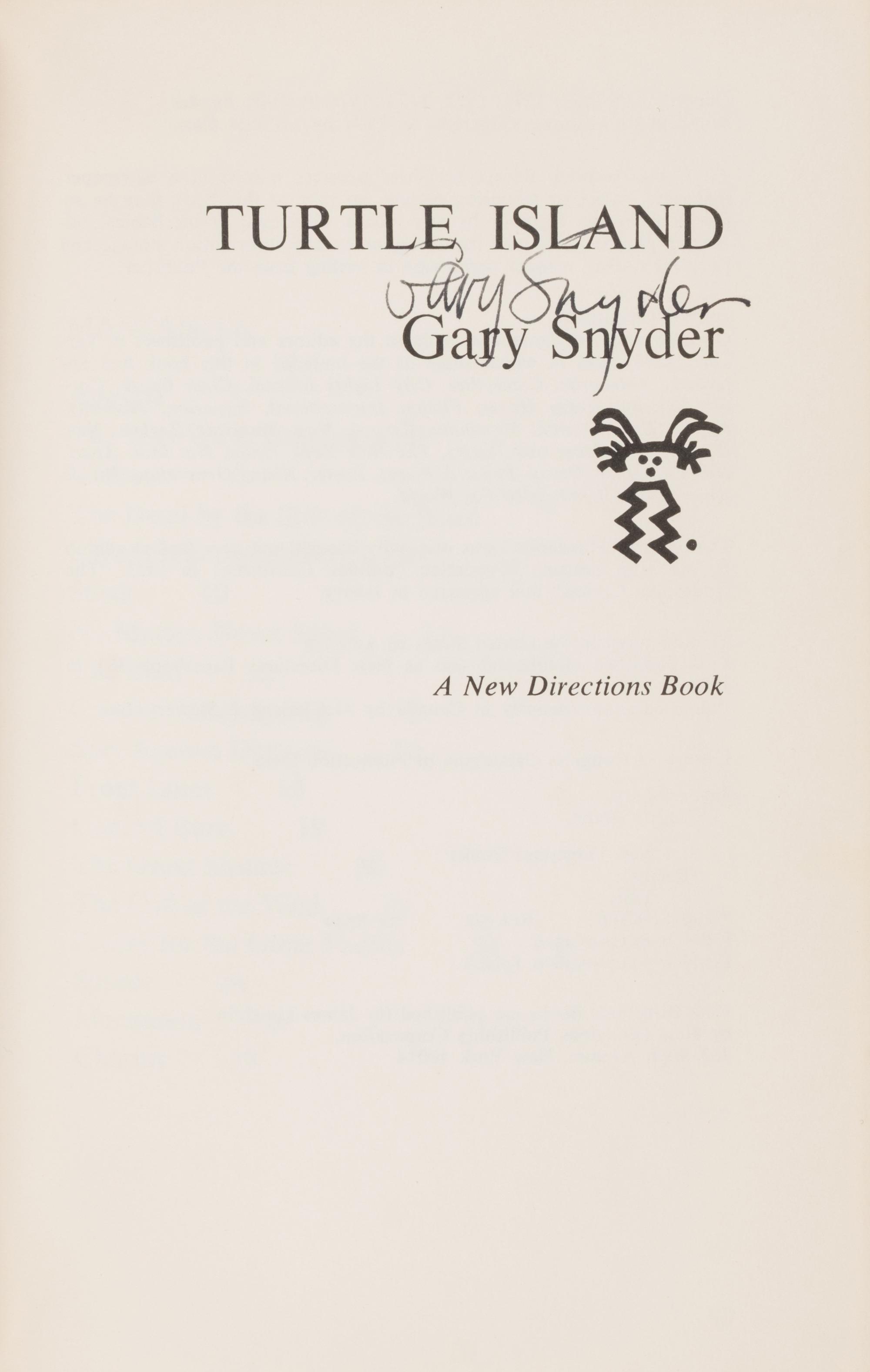 [Literature] Snyder, Gary. Group of 4 First Editions