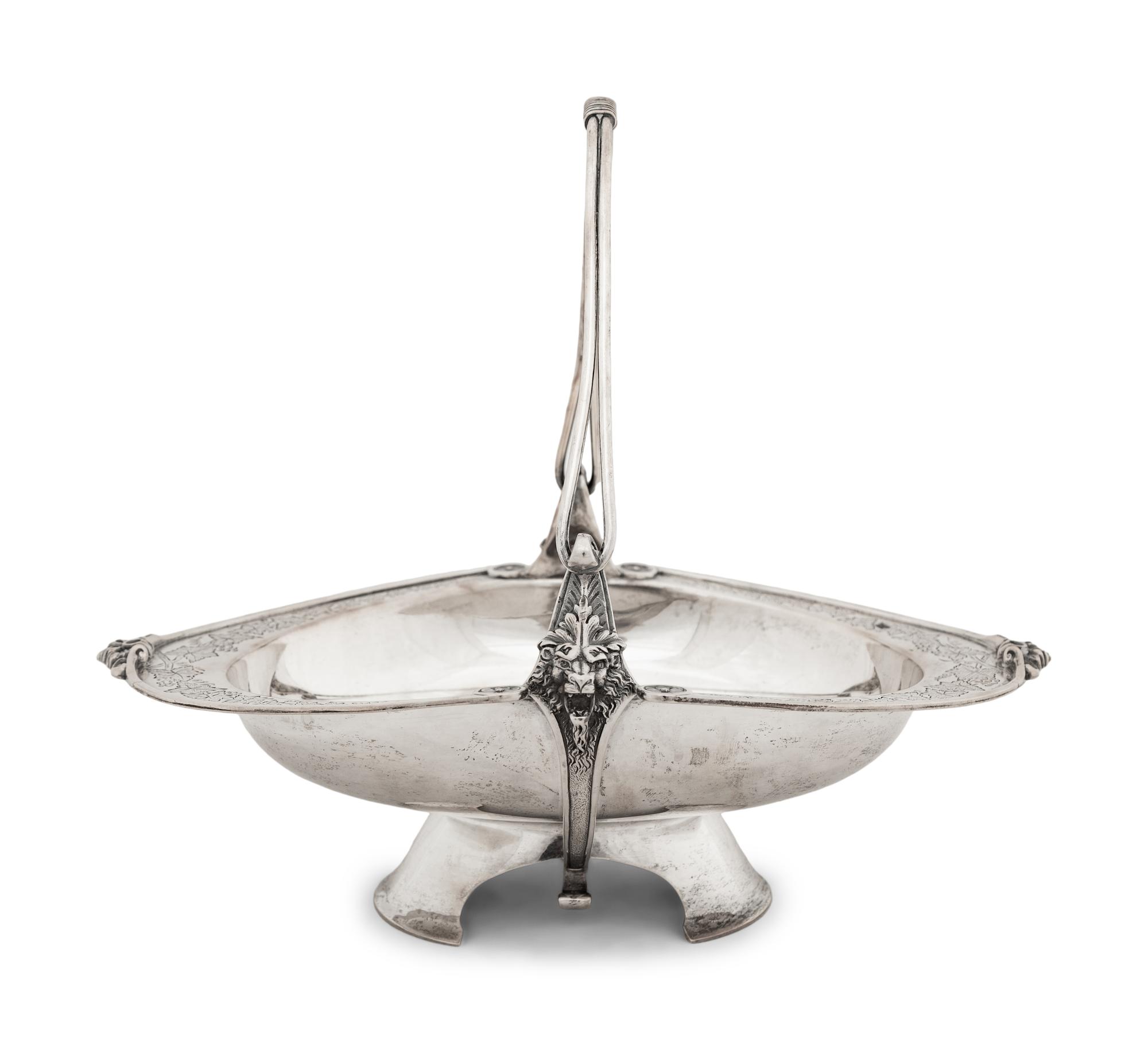 An American Silver Handled Basket