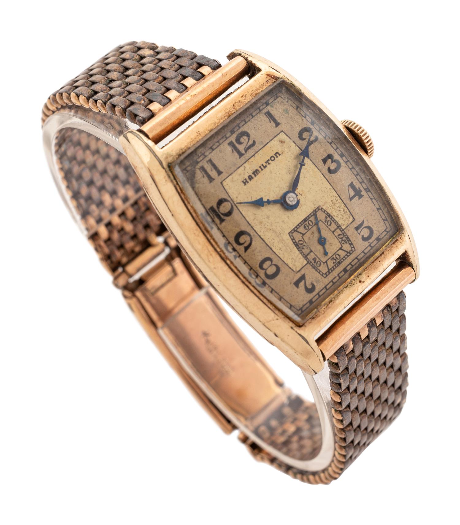 Jimmie Wilson's Personally Owned Hamilton Watch Presented by Progressive Assembly in 1937