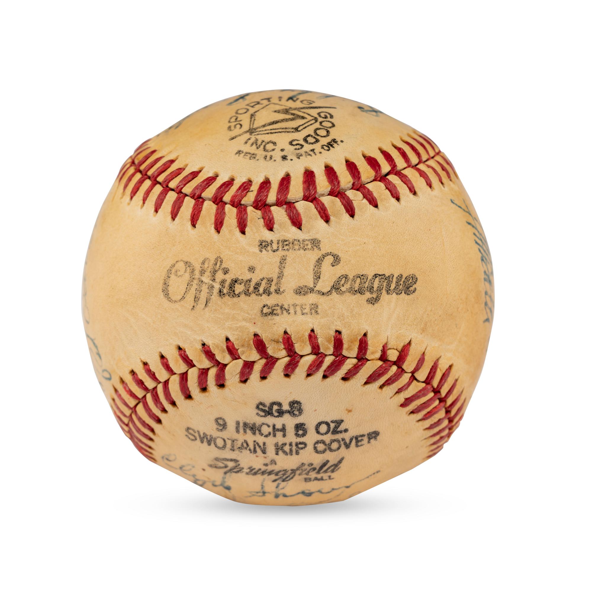 A 1948 Boston Braves Team Signed Autograph Baseball Including Billy Southworth (Beckett Authentication Services)