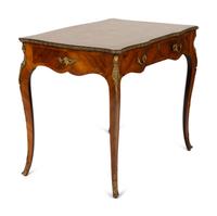 A Louis XV Style Gilt Metal Mounted Kingwood Writing Desk
