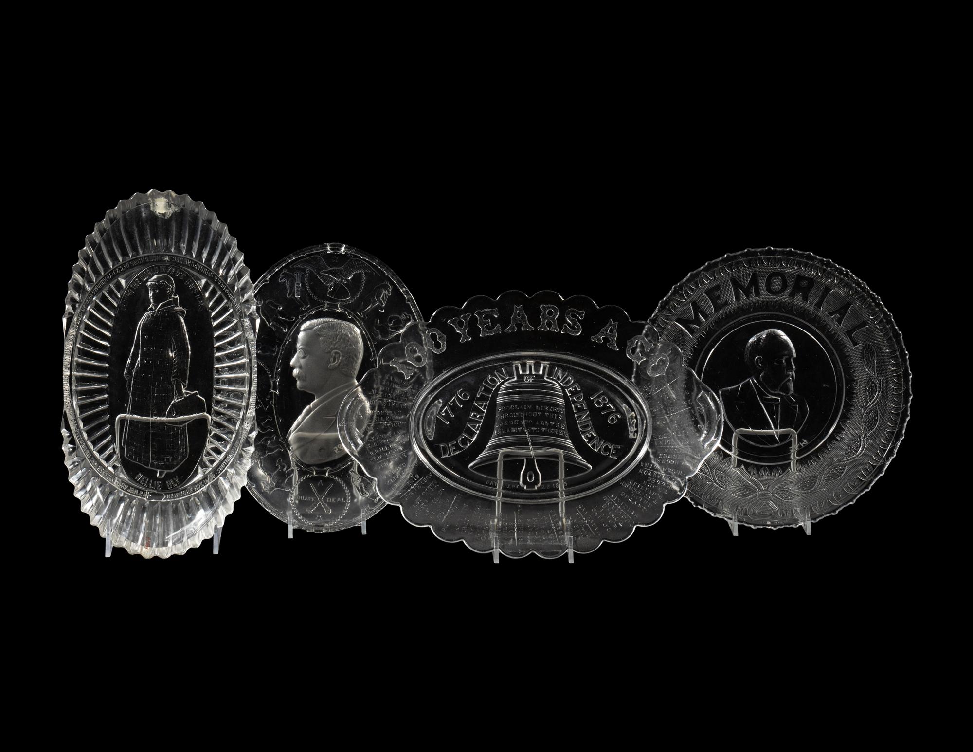 A Collection of United States Political and Public Figure-Related Glass Articles