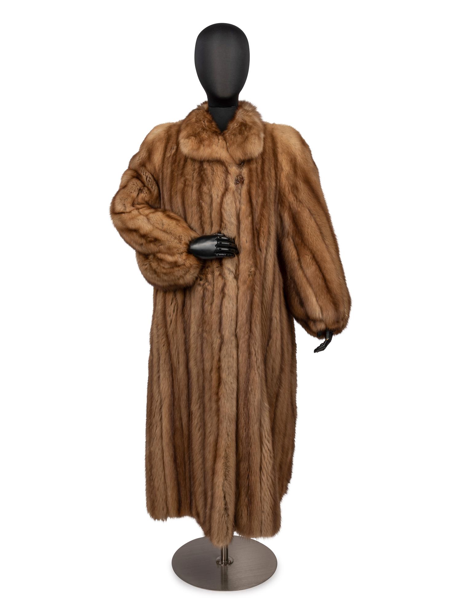 Golden Sable Fur Coat, 1990-2000s