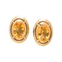 BICOLOR GOLD AND CITRINE EARRINGS