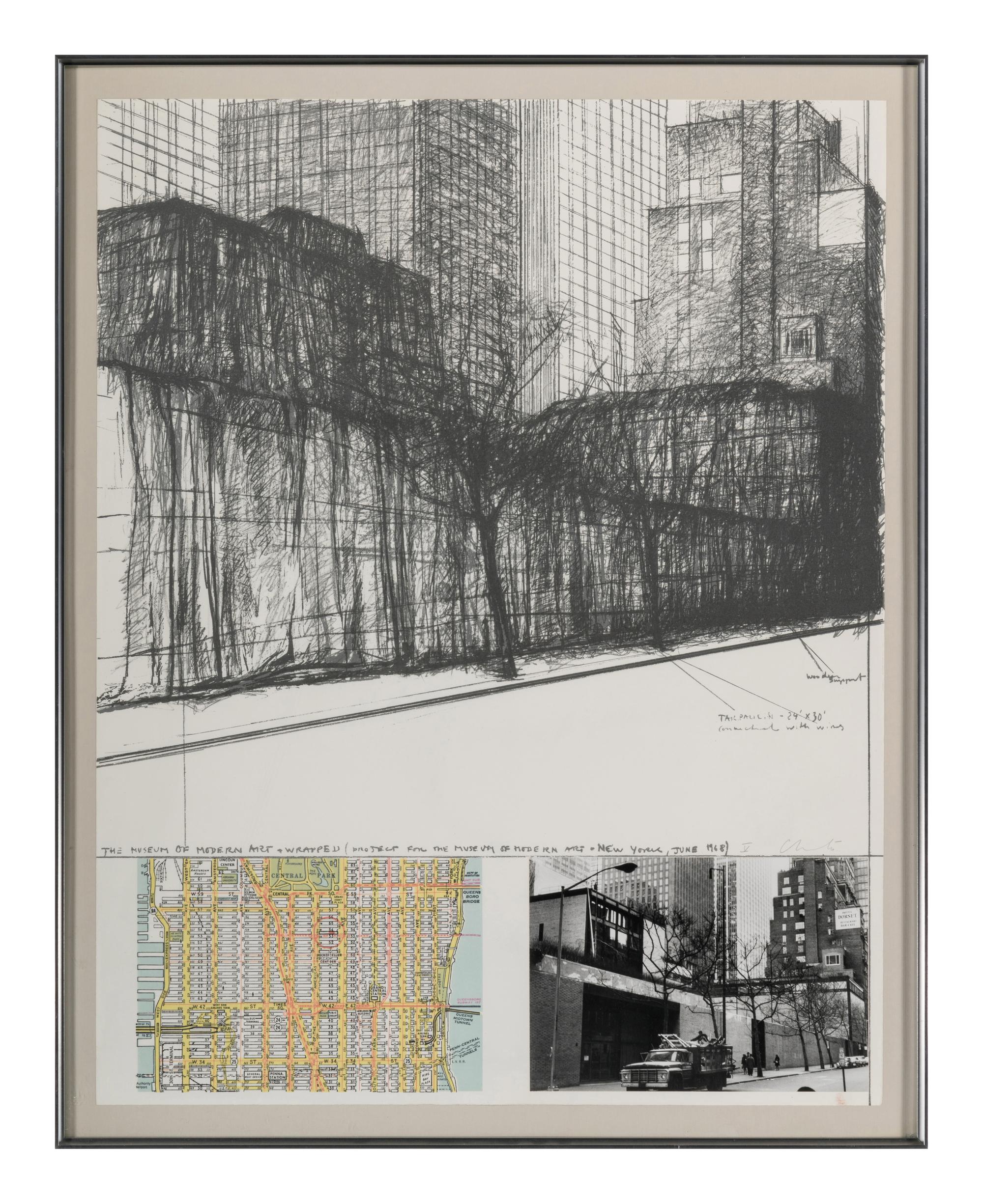 The Museum of Modern Art Wrapped (from (Some) Not Realized Projects ), 1971