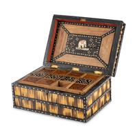 An Anglo-Indian Quillwork Table Casket