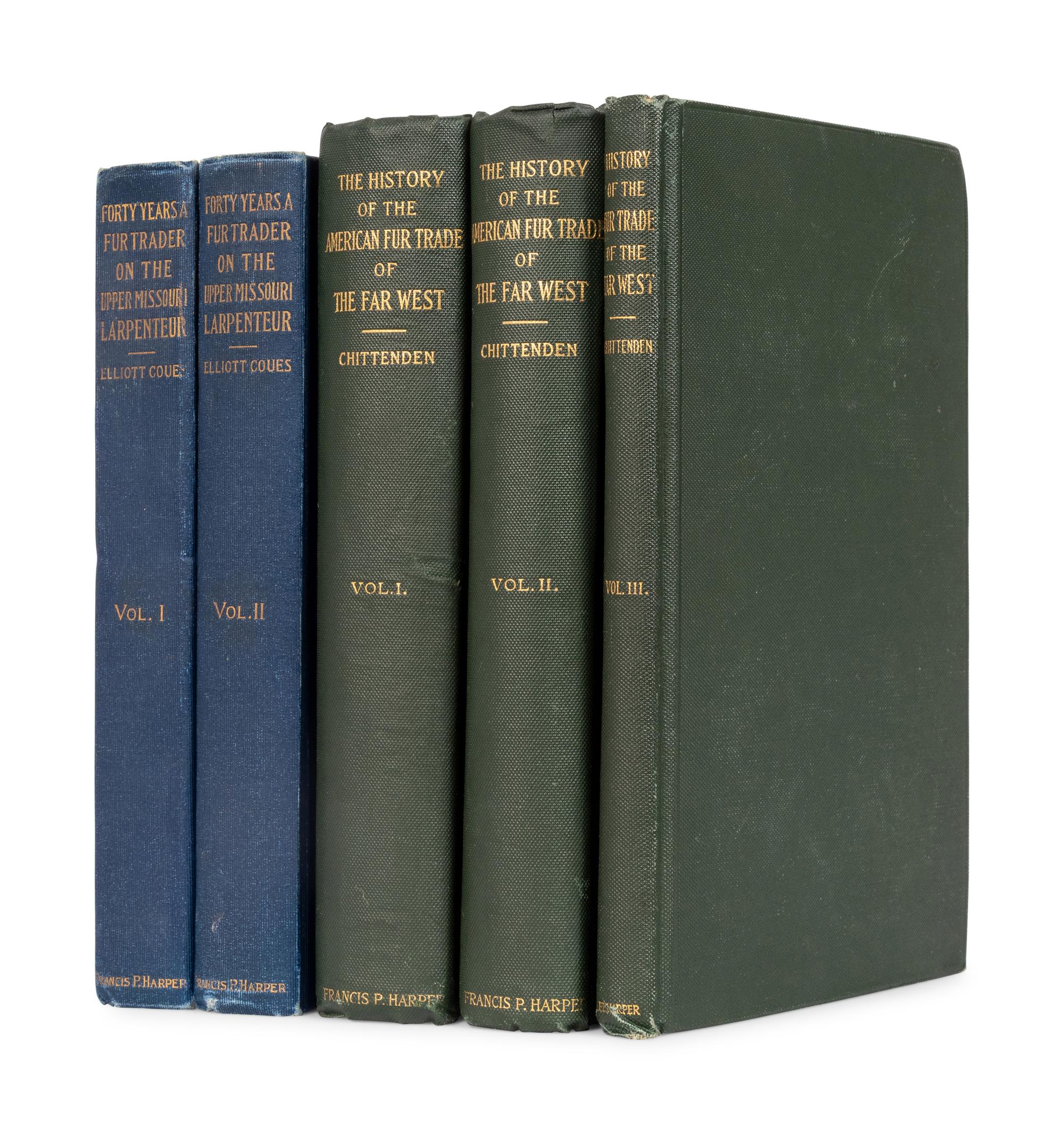 [FUR TRADE]. LARPENTEUR, Charles (1803-1872). Forty Years a Fur Trader on the Upper Missouri. Elliott COUES, editor. New York: Francis P. Harper, 1898.
