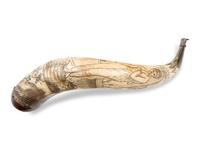 An American Carved Powder Horn