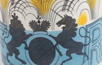 Two Eric Ravilious for Wedgwood Commemorative Mugs, George VI and Elizabeth II
