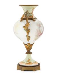 A Gilt Bronze Mounted Sèvres Style Porcelain Urn