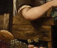 Woman with Grapes in a Landscape