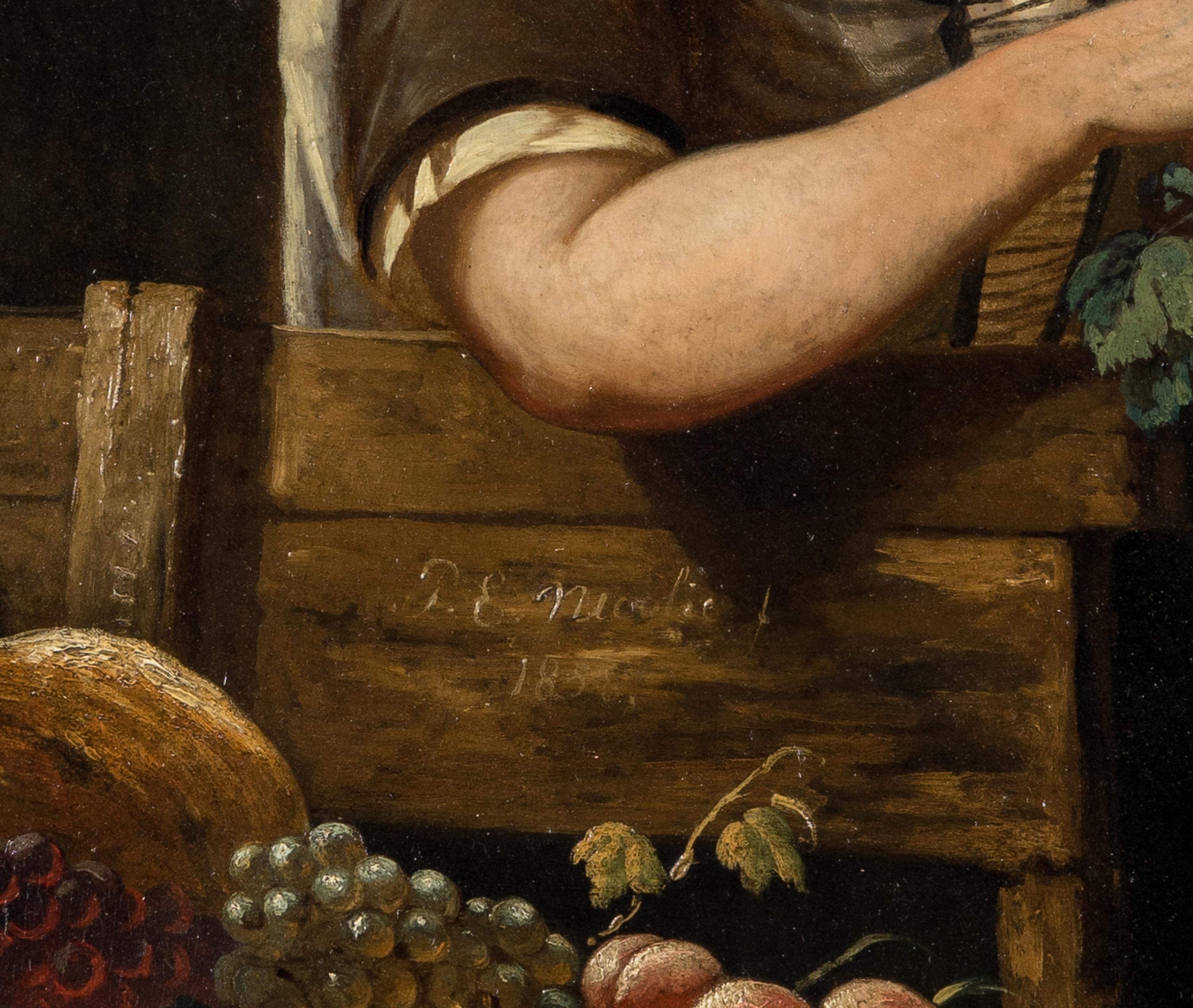 Woman with Grapes in a Landscape