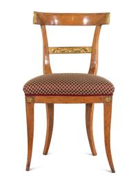 An Austrian Parcel Gilt Beechwood Side Chair