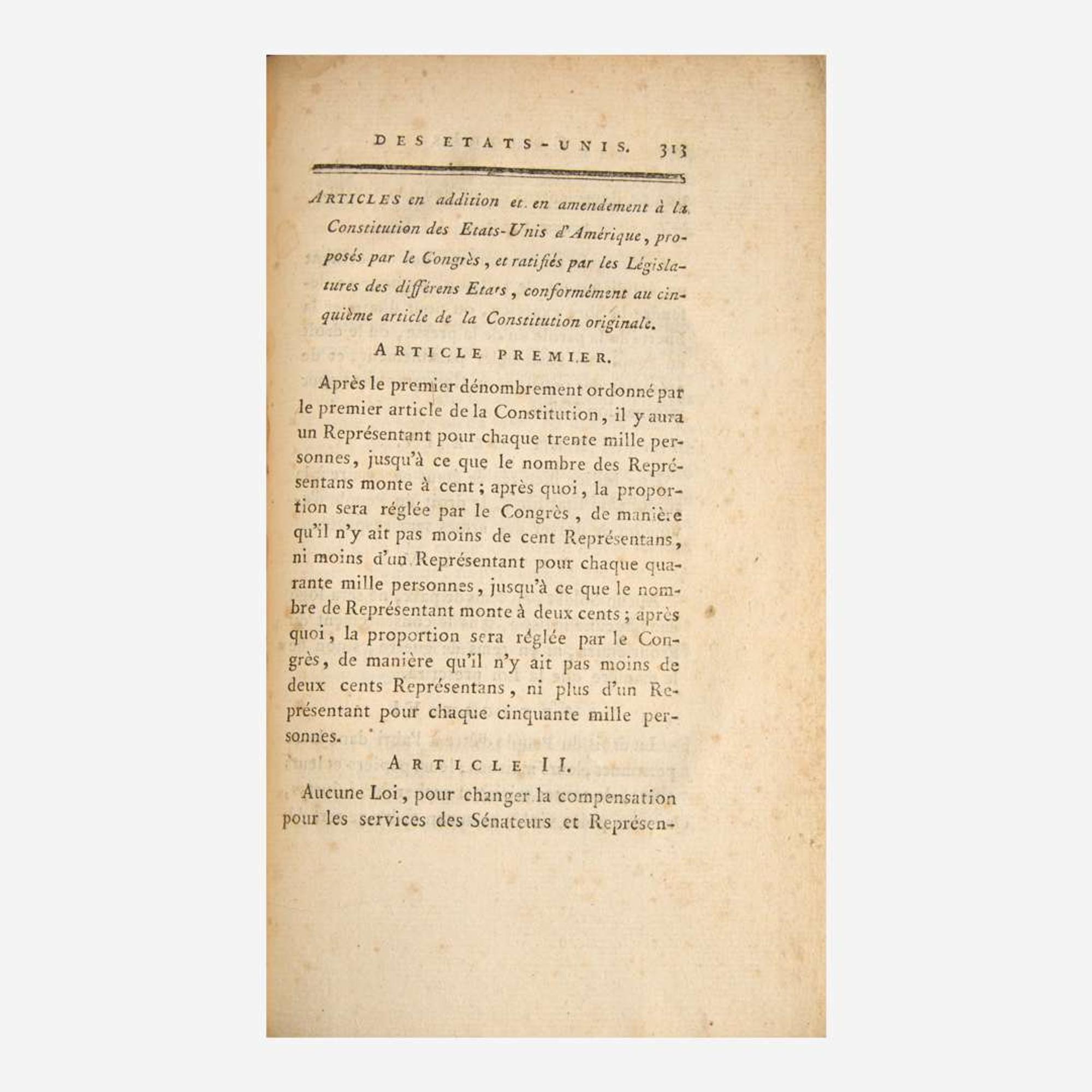 [Americana] Constitutions des treize États-Unis de l'Amérique