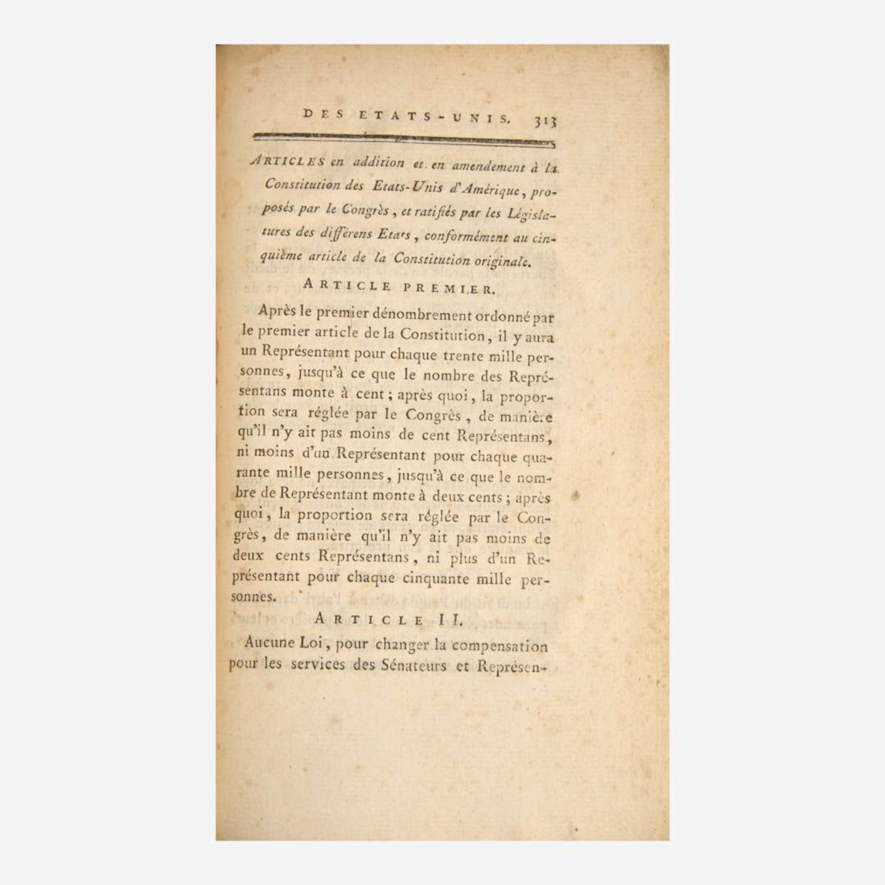 [Americana] Constitutions des treize États-Unis de l'Amérique