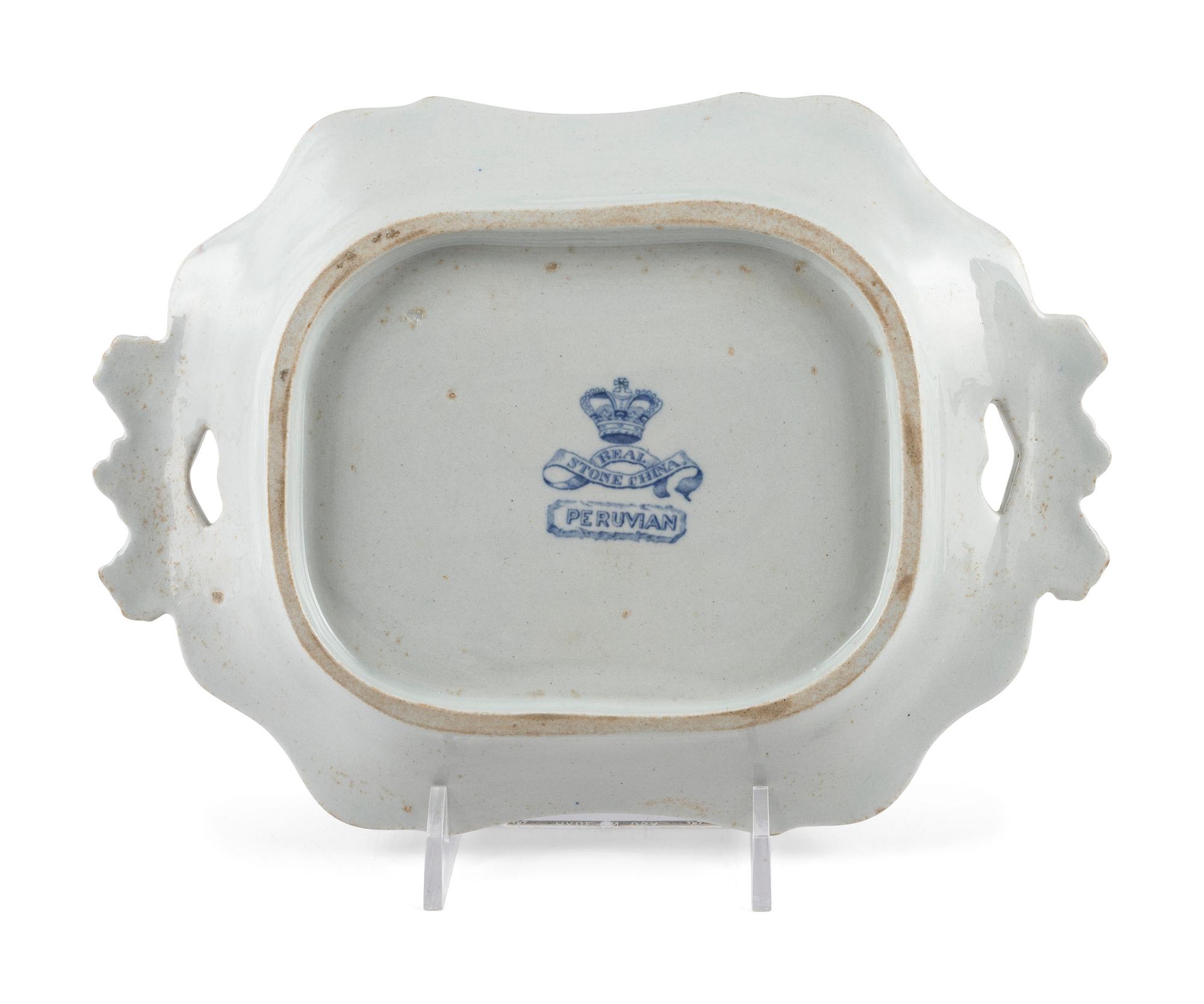 A Group of Flow Blue and Transferware Table Articles