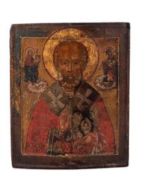 Russian Icon of St. Nicholas — 19TH CENTURY