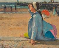 Jeune fille à Trouville