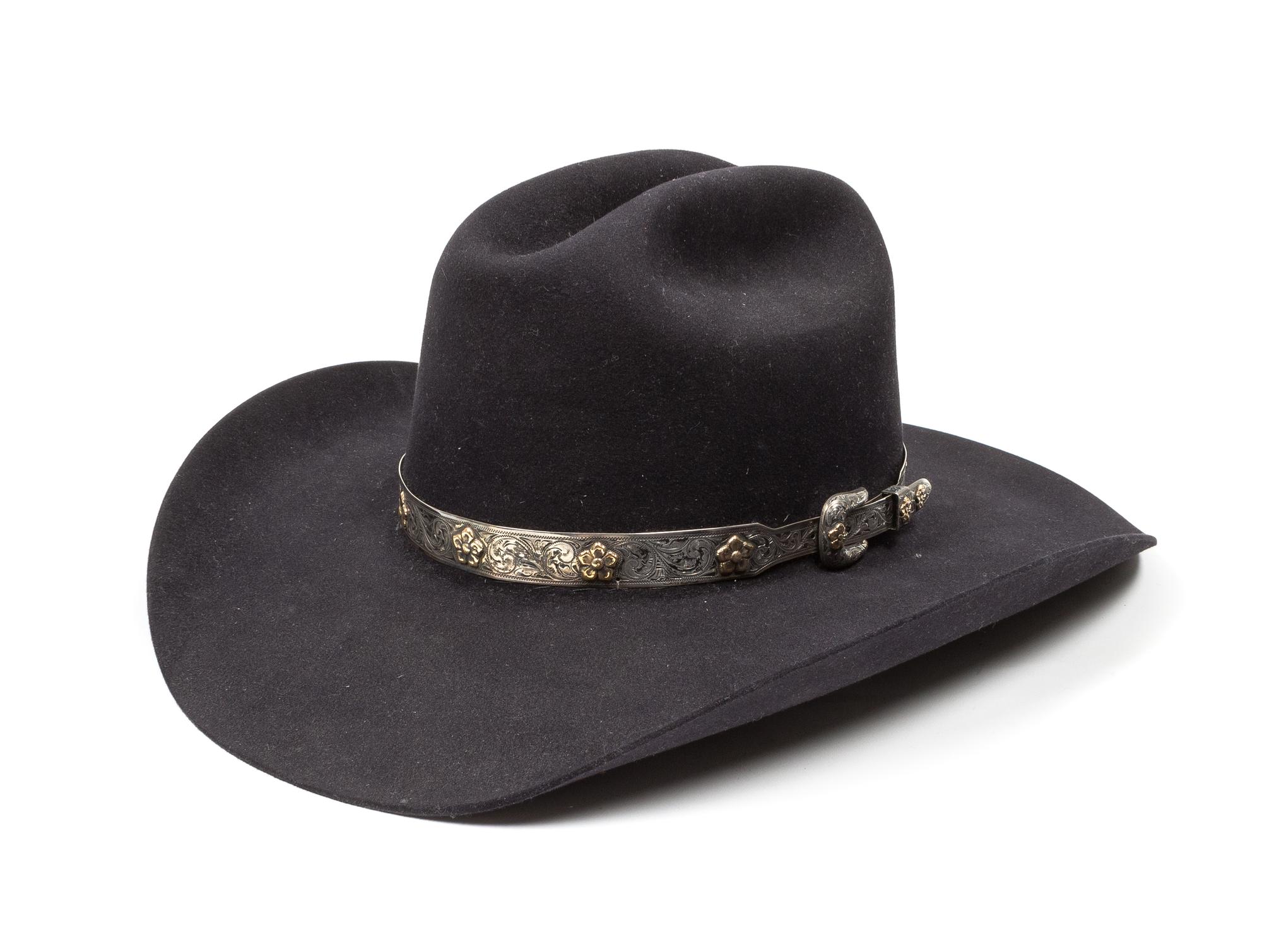 A Custom Made Cowboy Hat, Rand's Billings, Montana Size unknown