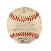 A 1946 Houston Buffaloes Team Signed Autograph Baseball