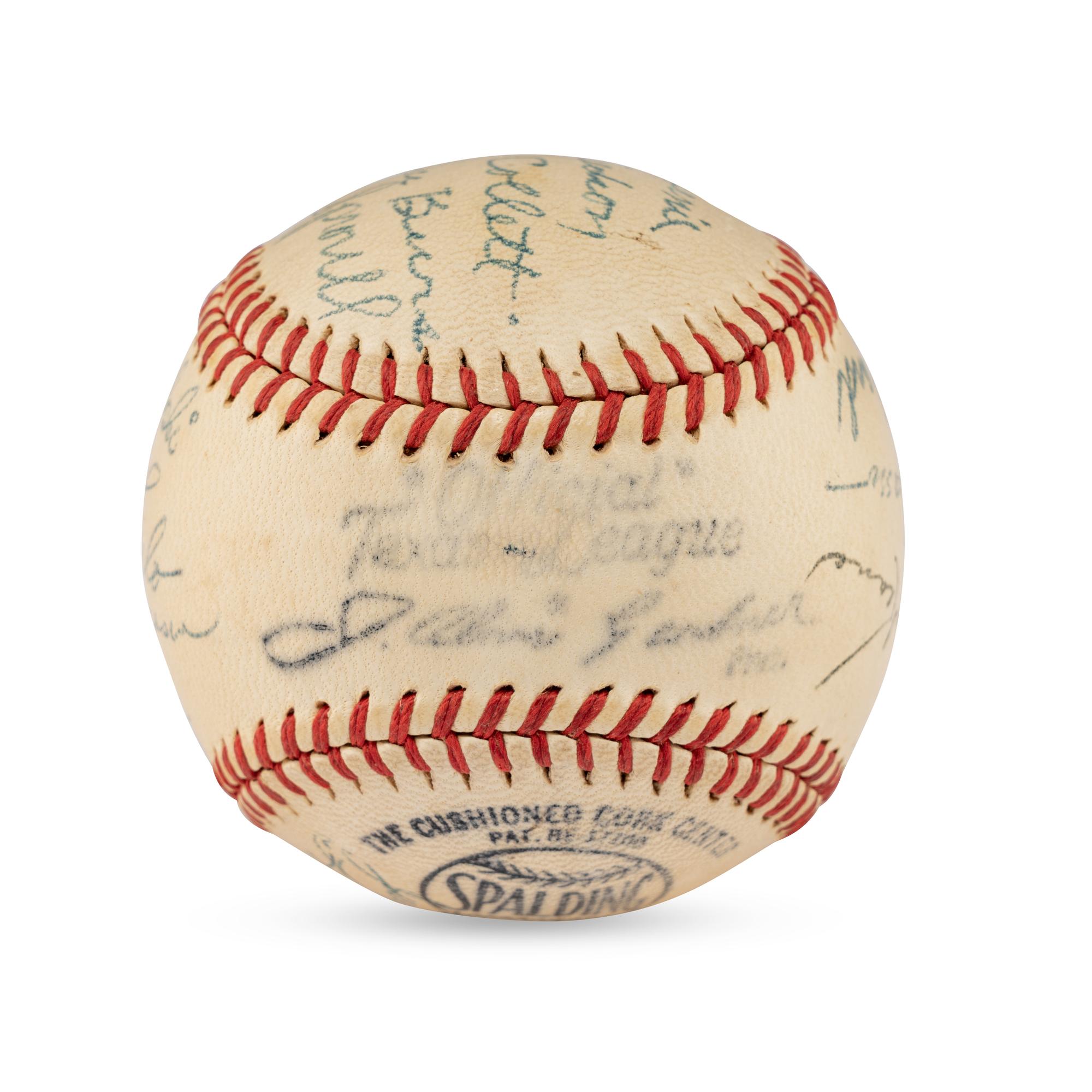 A 1946 Houston Buffaloes Team Signed Autograph Baseball