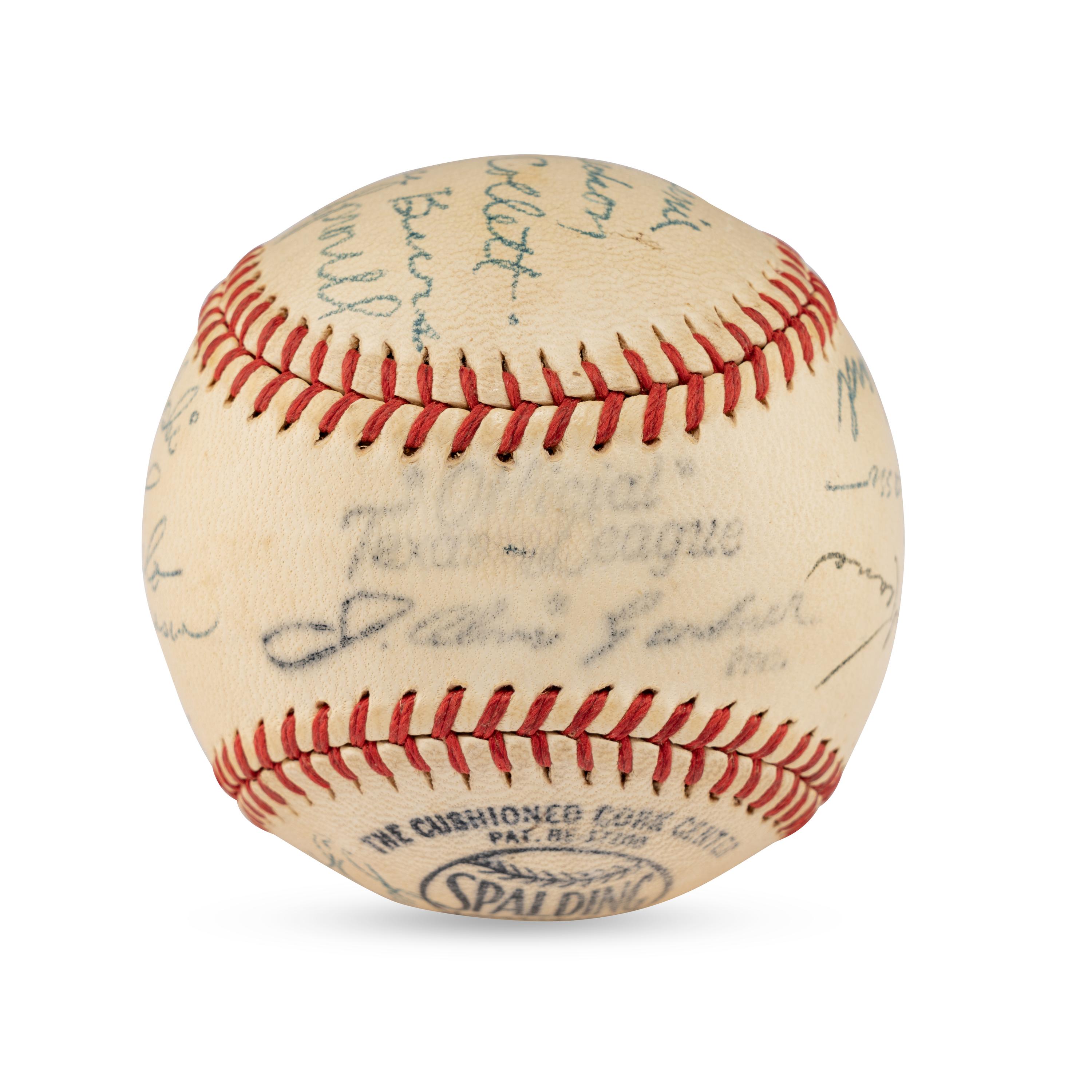 A 1946 Houston Buffaloes Team Signed Autograph Baseball