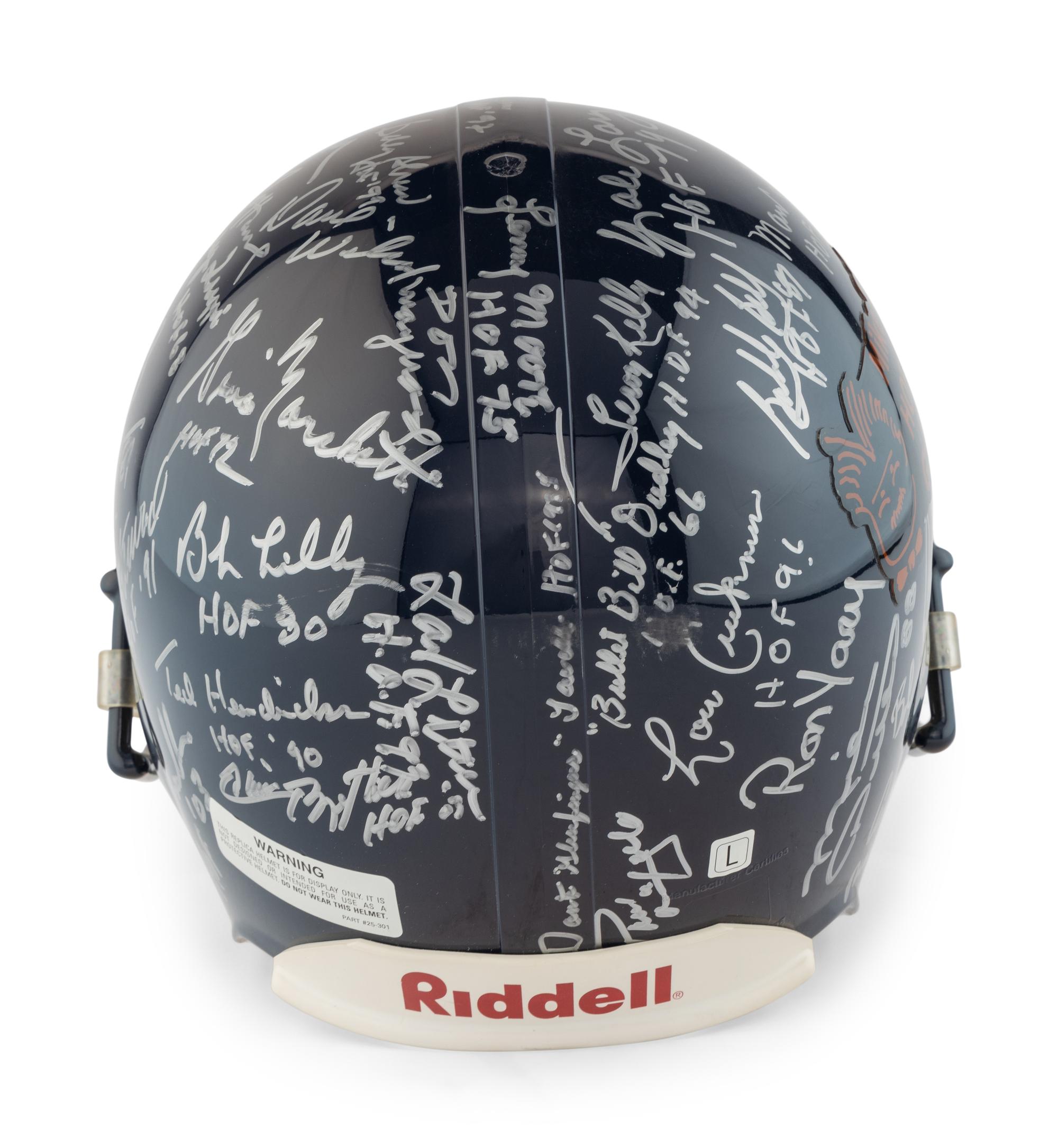 A Mike Ditka HOF Celebrity Golf Classic Multi Signed Autograph Football Helmet from The Collection of Mike Ditka