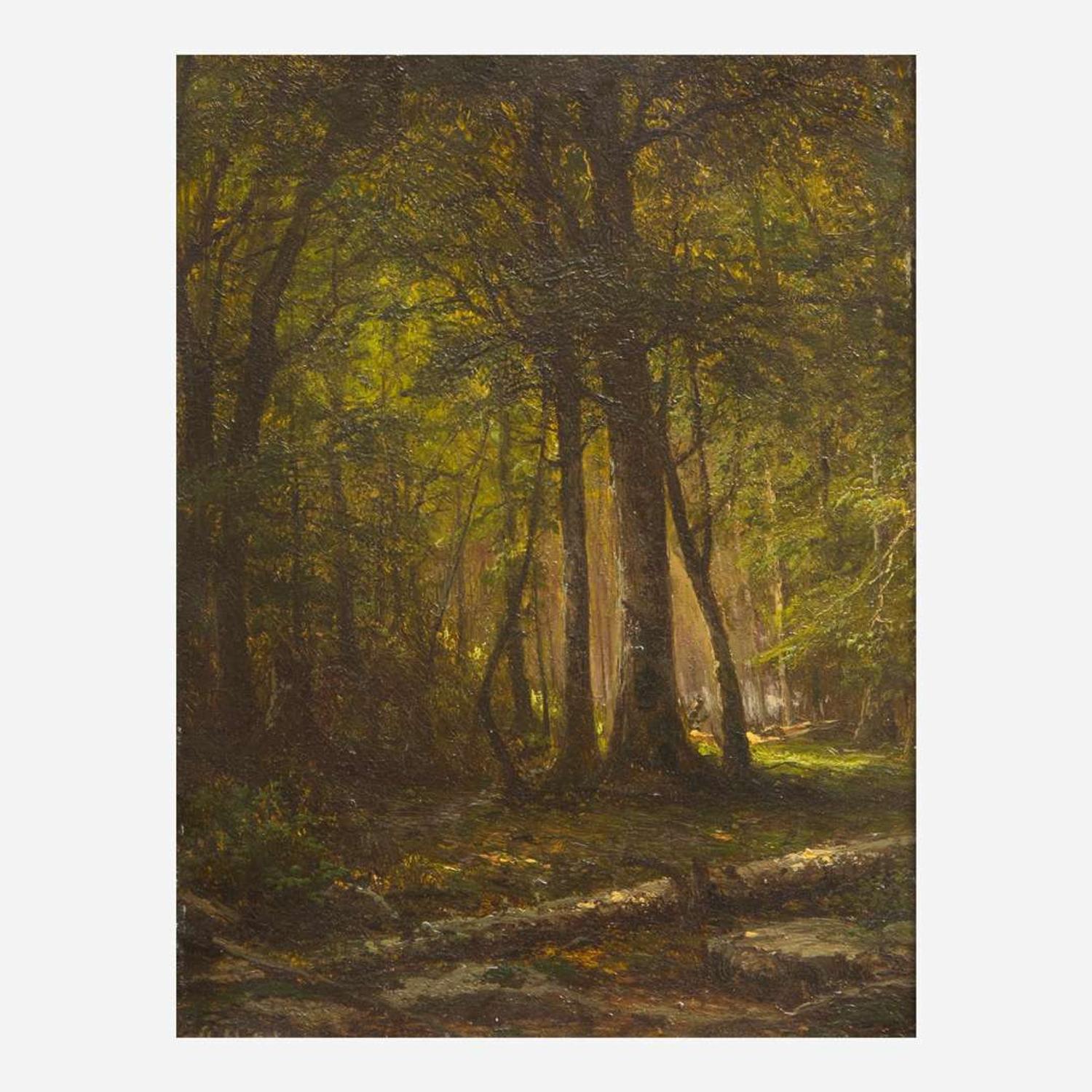 George Hetzel (American, 1826–1899) In the Deep Woods