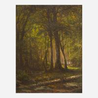 George Hetzel (American, 1826–1899) In the Deep Woods