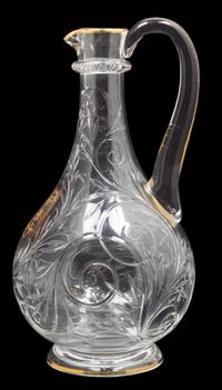 A Glass Carafe Height 10 x diameter 5 inches. — 20TH CENTURY