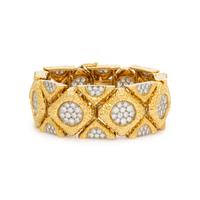 YELLOW GOLD AND DIAMOND BRACELET