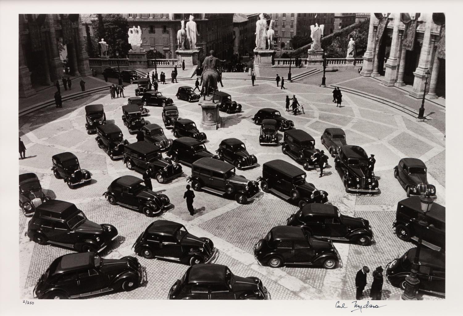 A group of four photographs ( Ministers Meeting, Rome, 1940; Preparing the Land to Plant Rice , 1949; Unloading Rice at Kobe , 1949; Bricks for Building, Greenbelt, MD, c. 1939)