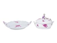 A Meissen Porcelain Tureen and Platter