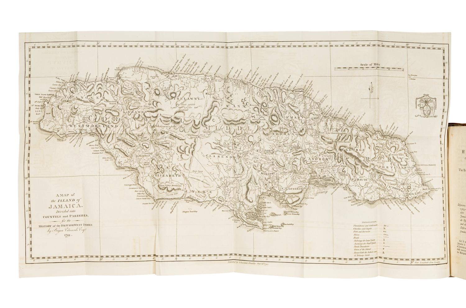 EDWARDS, Bryan (1743-1800). The History, Civil and Commercial, of the British Colonies in the West Indies . London: John Stockdale,1801.