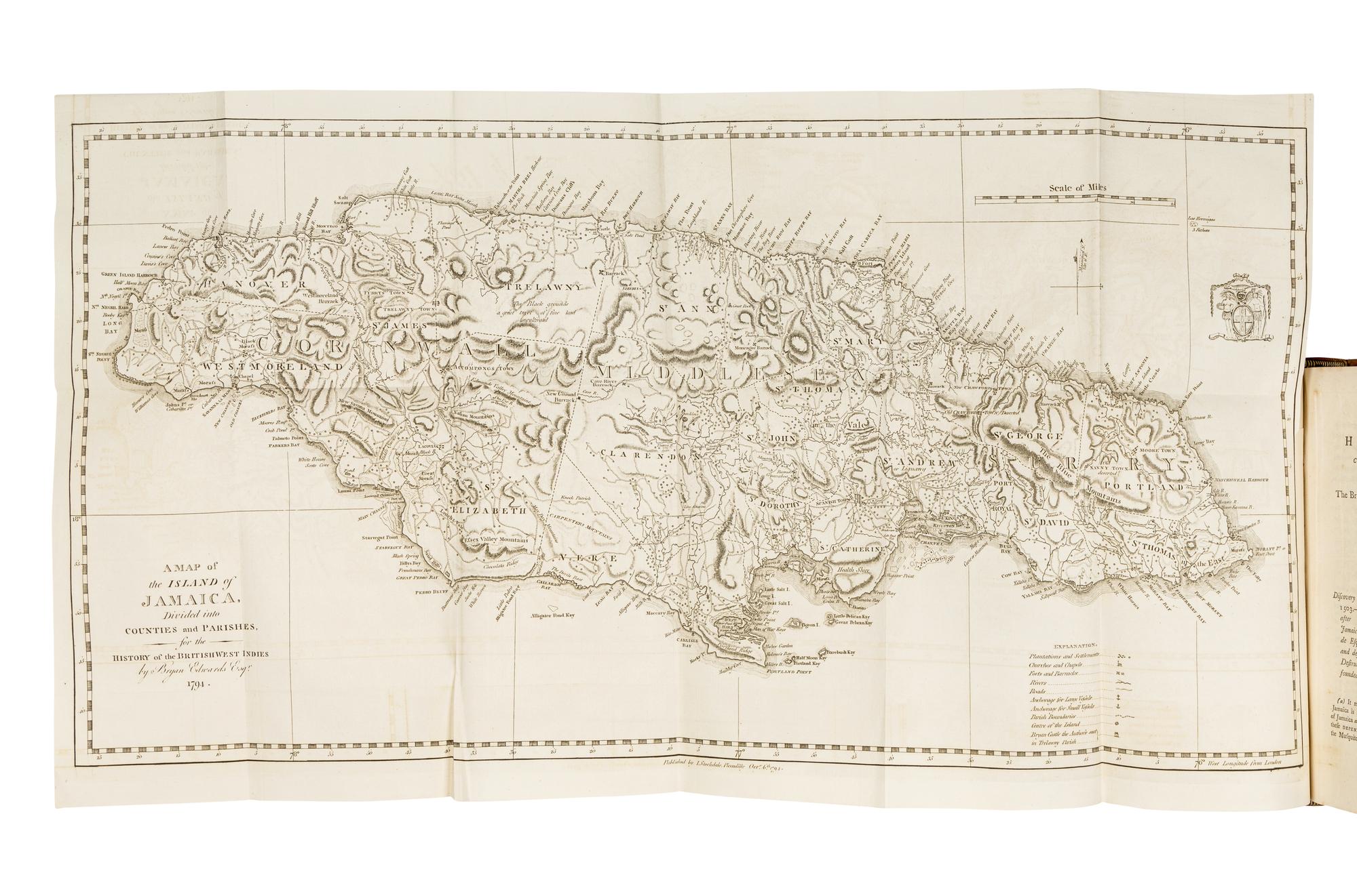 EDWARDS, Bryan (1743-1800). The History, Civil and Commercial, of the British Colonies in the West Indies . London: John Stockdale,1801.