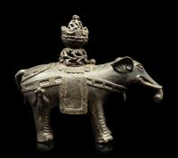 A Bronze Elephant-Form Incense Burner