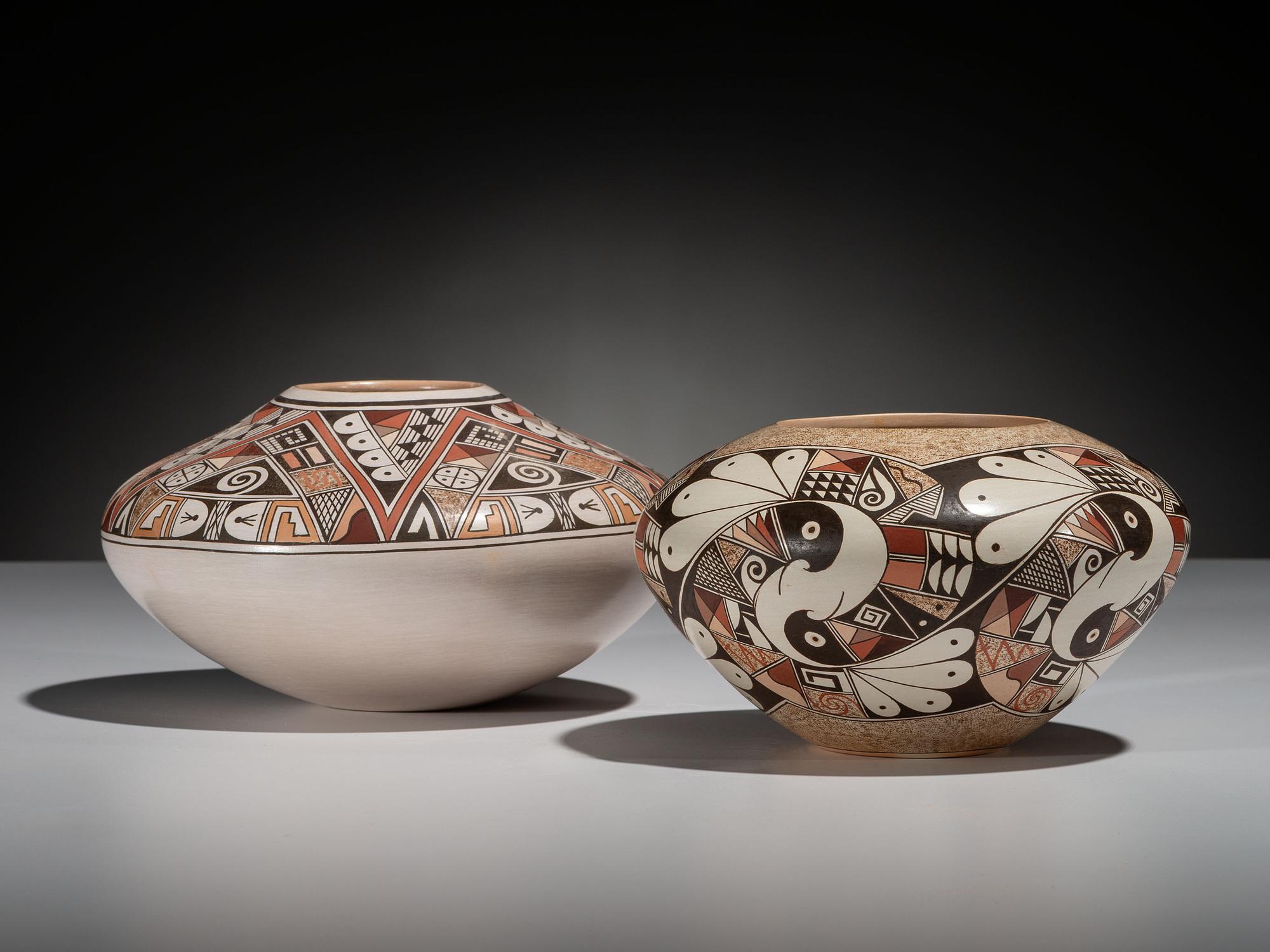 Polychrome Pottery Jars