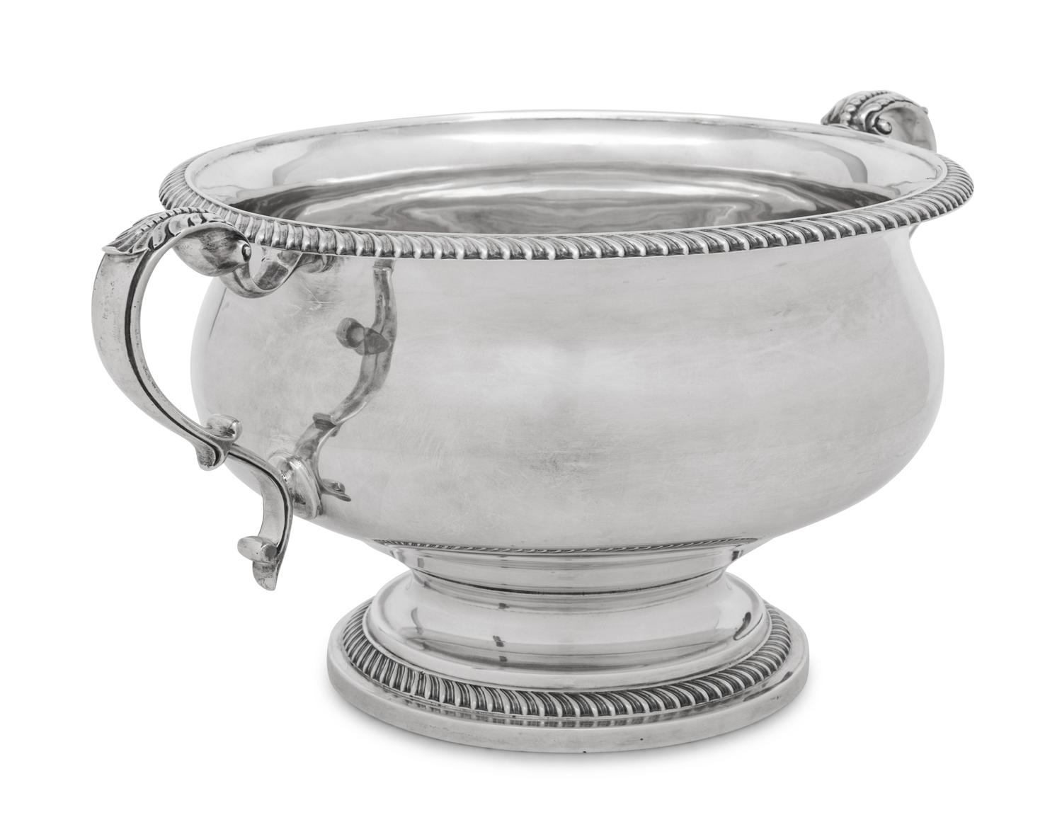An English Silver Punch Bowl
