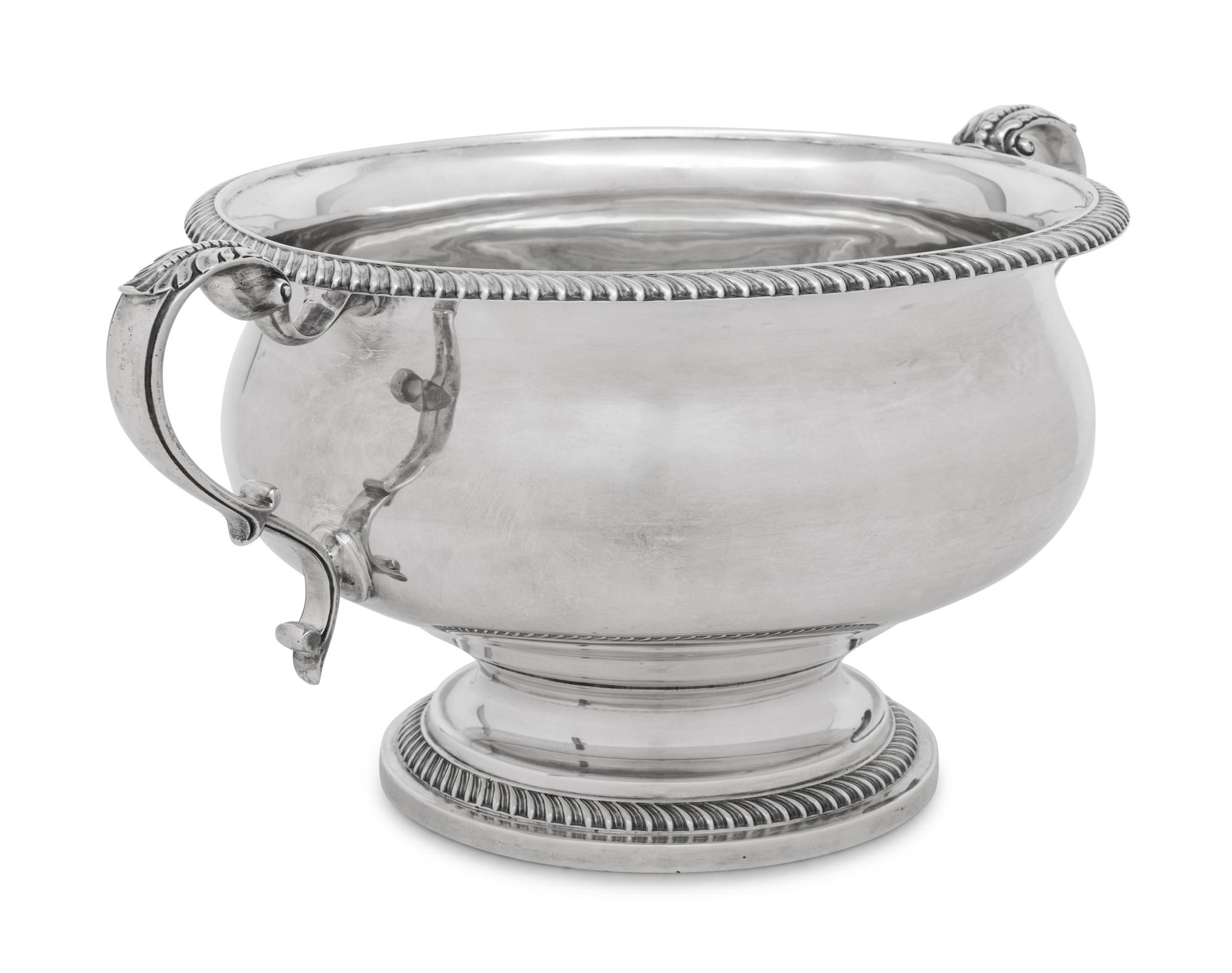 An English Silver Punch Bowl
