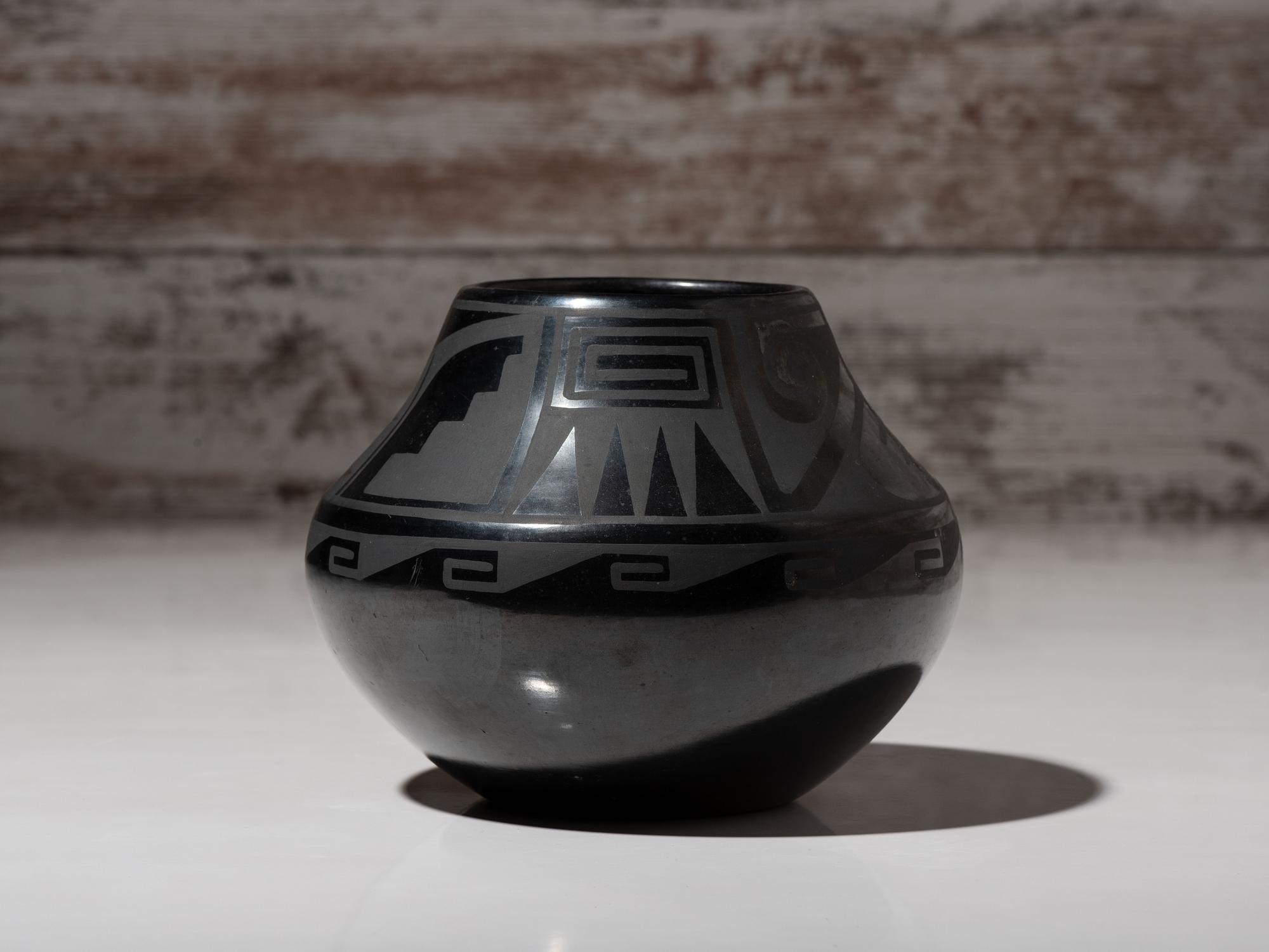 Blackware Pottery Jar, July 1967