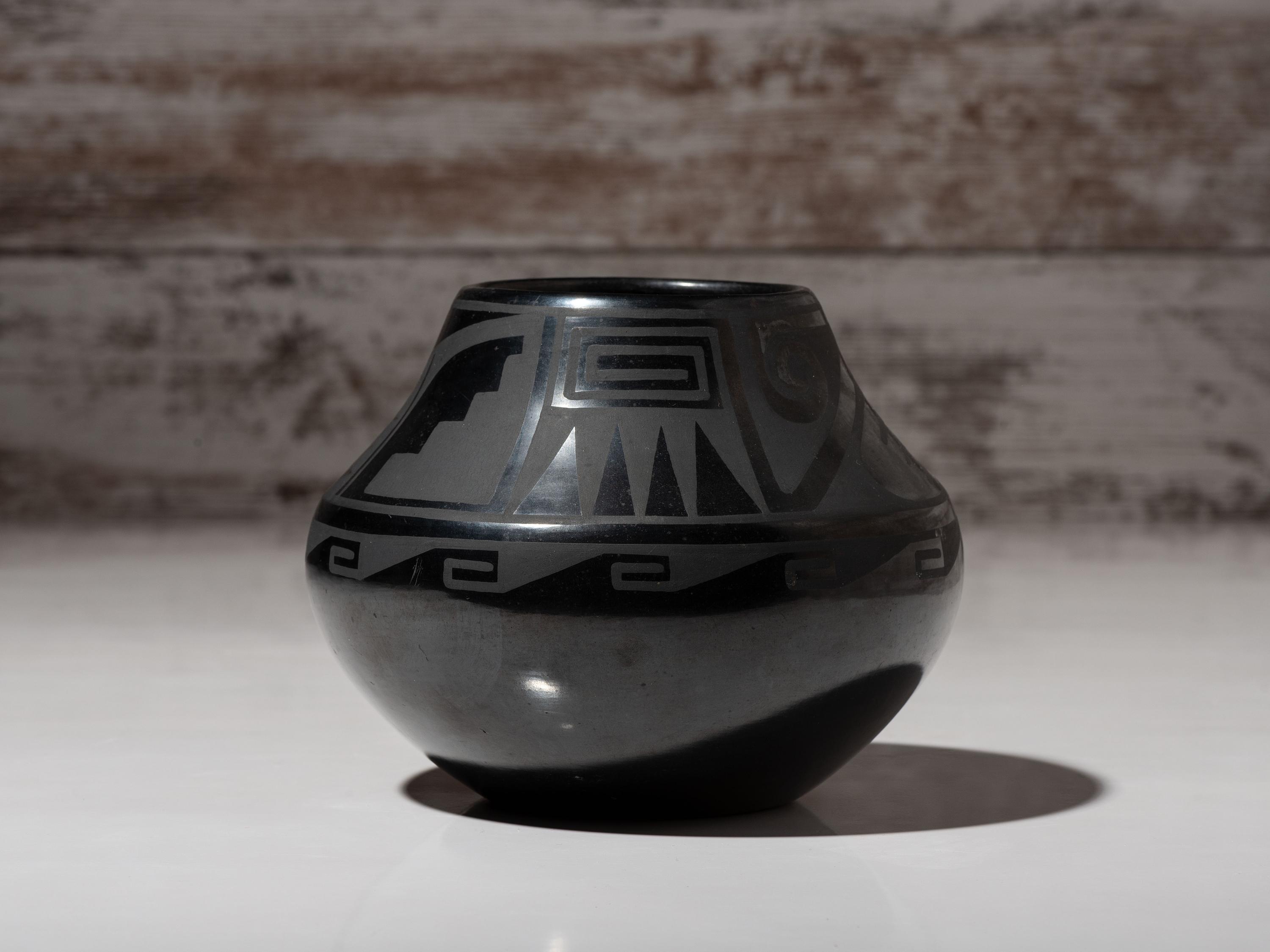 Blackware Pottery Jar, July 1967